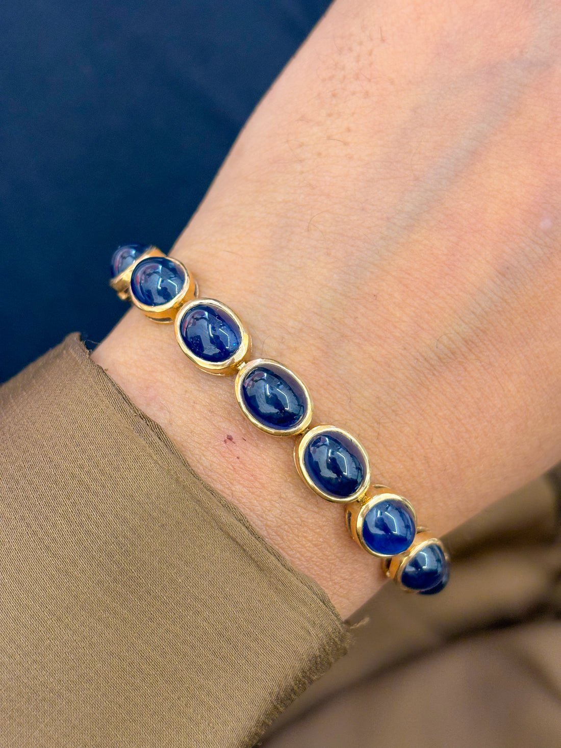 JPBRC-344/2354 Blue Sapphire Bracelet | 14K