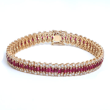 JPBRC-360/2463 Ruby Bracelet | 14K