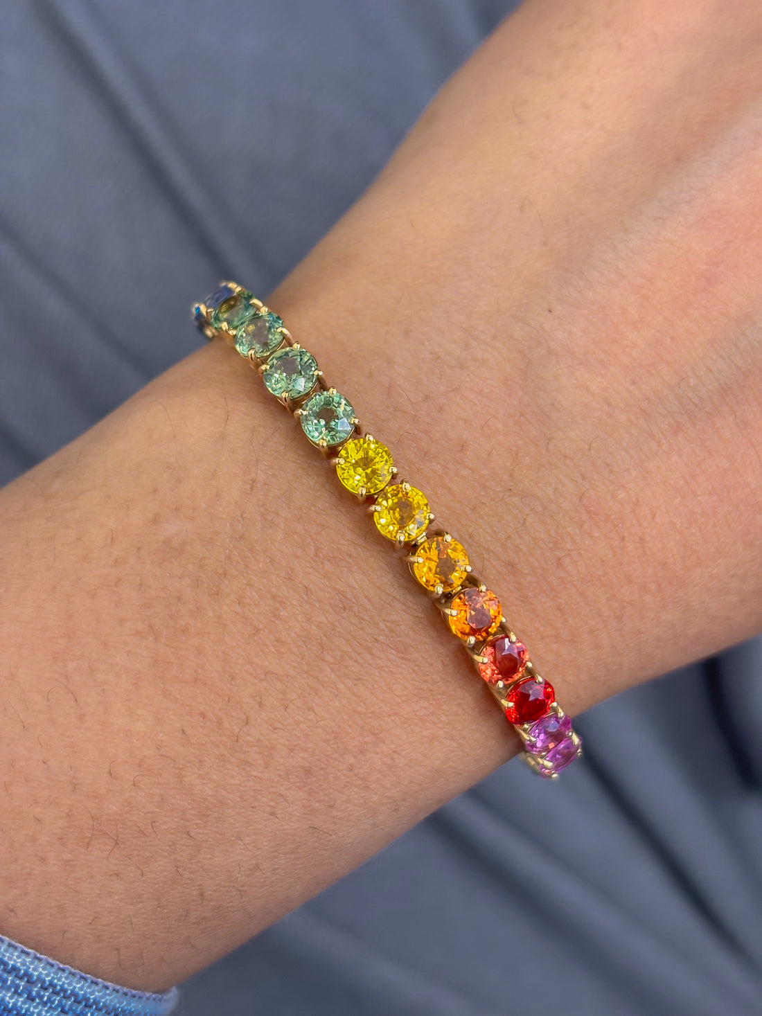 JPBRC-483/3125 Rainbow Bracelet | 14K
