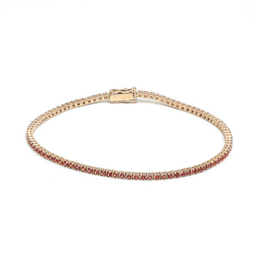 JPBRC-490/3198 Orange Sapphire Bracelet | 14K