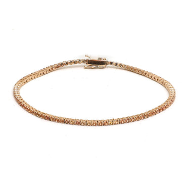 JPBRC-498/3211 Orange Sapphire Bracelet | 14K