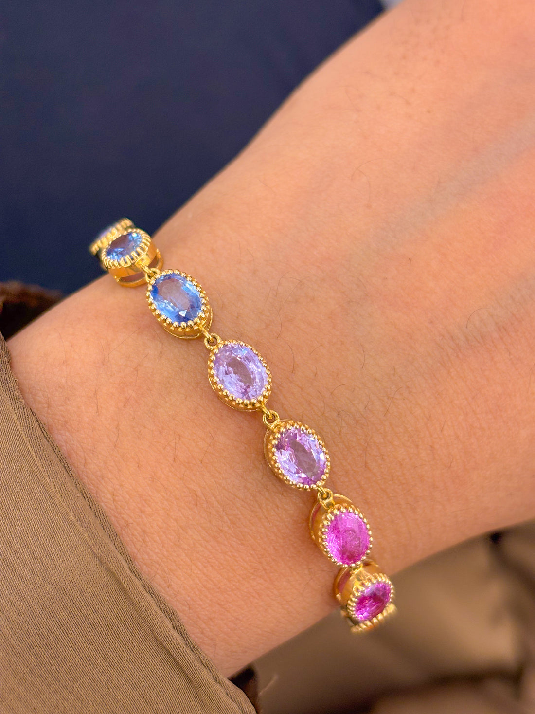 JPBRC-528/3427 Rainbow Bracelet | 18K