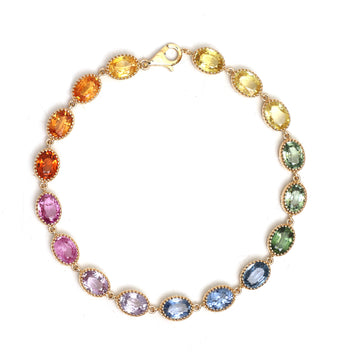 JPBRC-528/3427 Rainbow Bracelet | 18K
