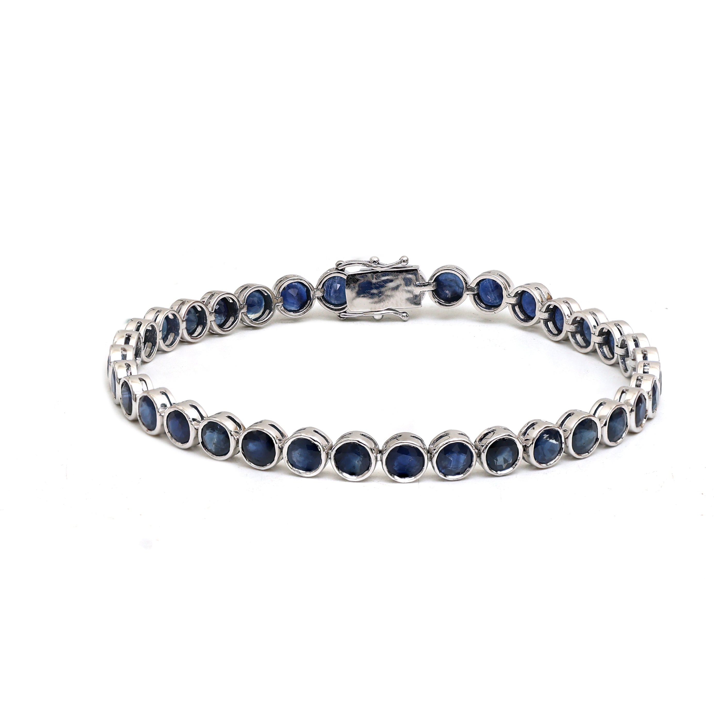 JPBRC-558/3630 Blue Sapphire Bracelet | 14K