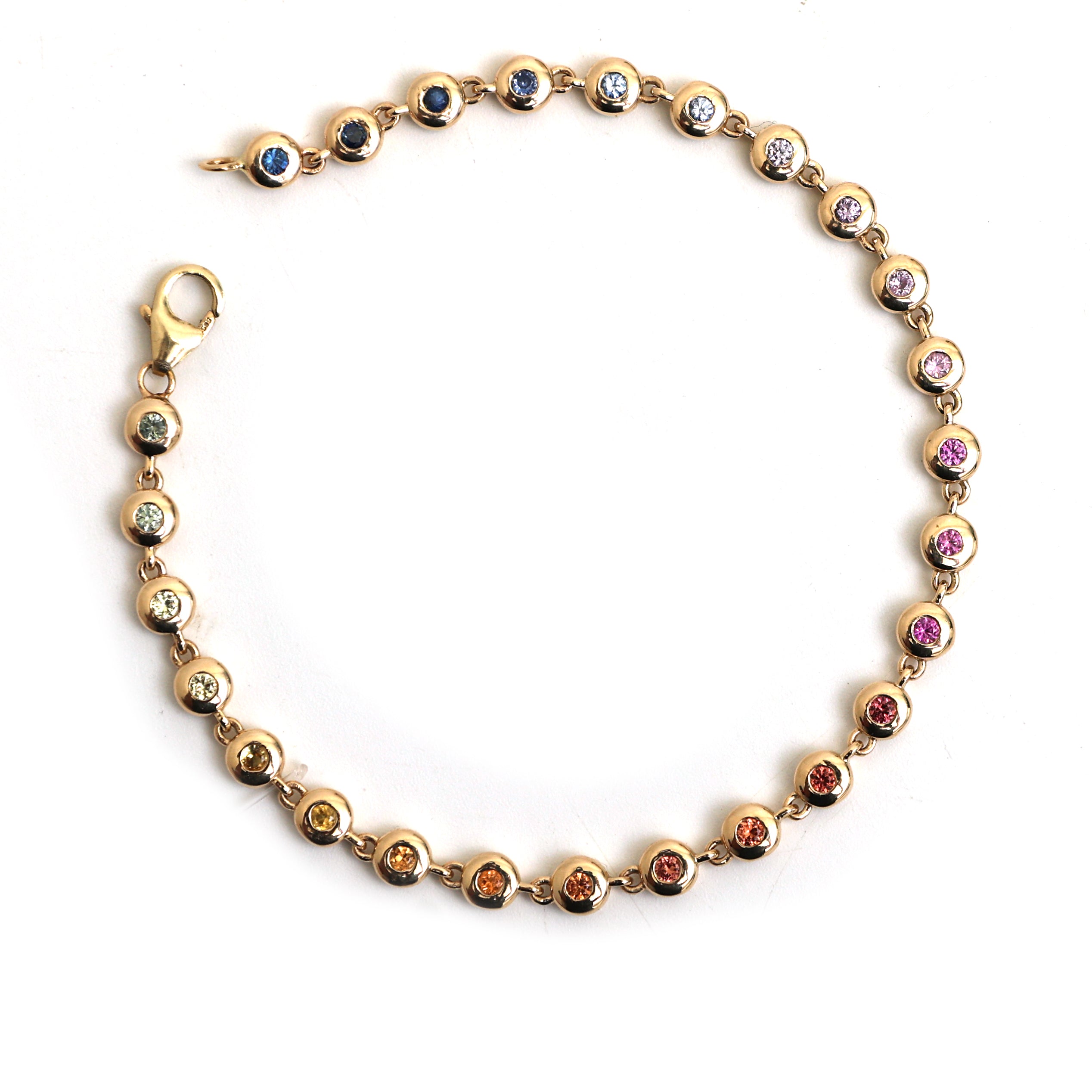 JPBRC-563/3898 Rainbow Bead Bracelet | 14K