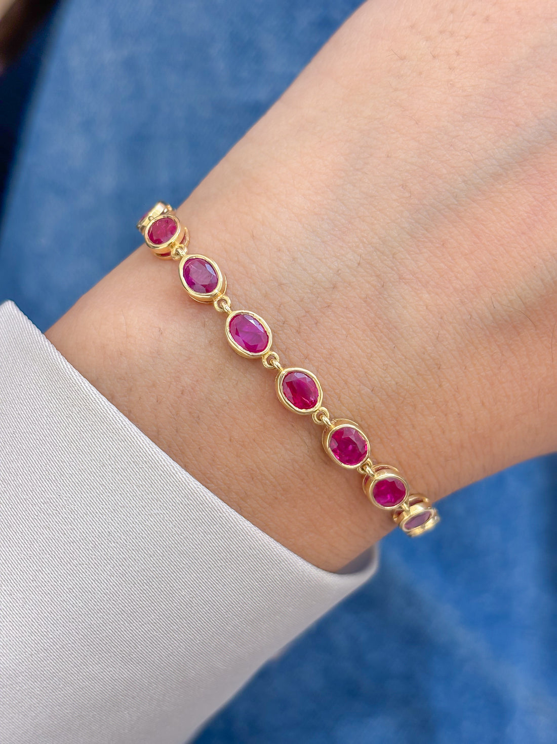 JPBRC-575/3952 Ruby Bracelet | 18K