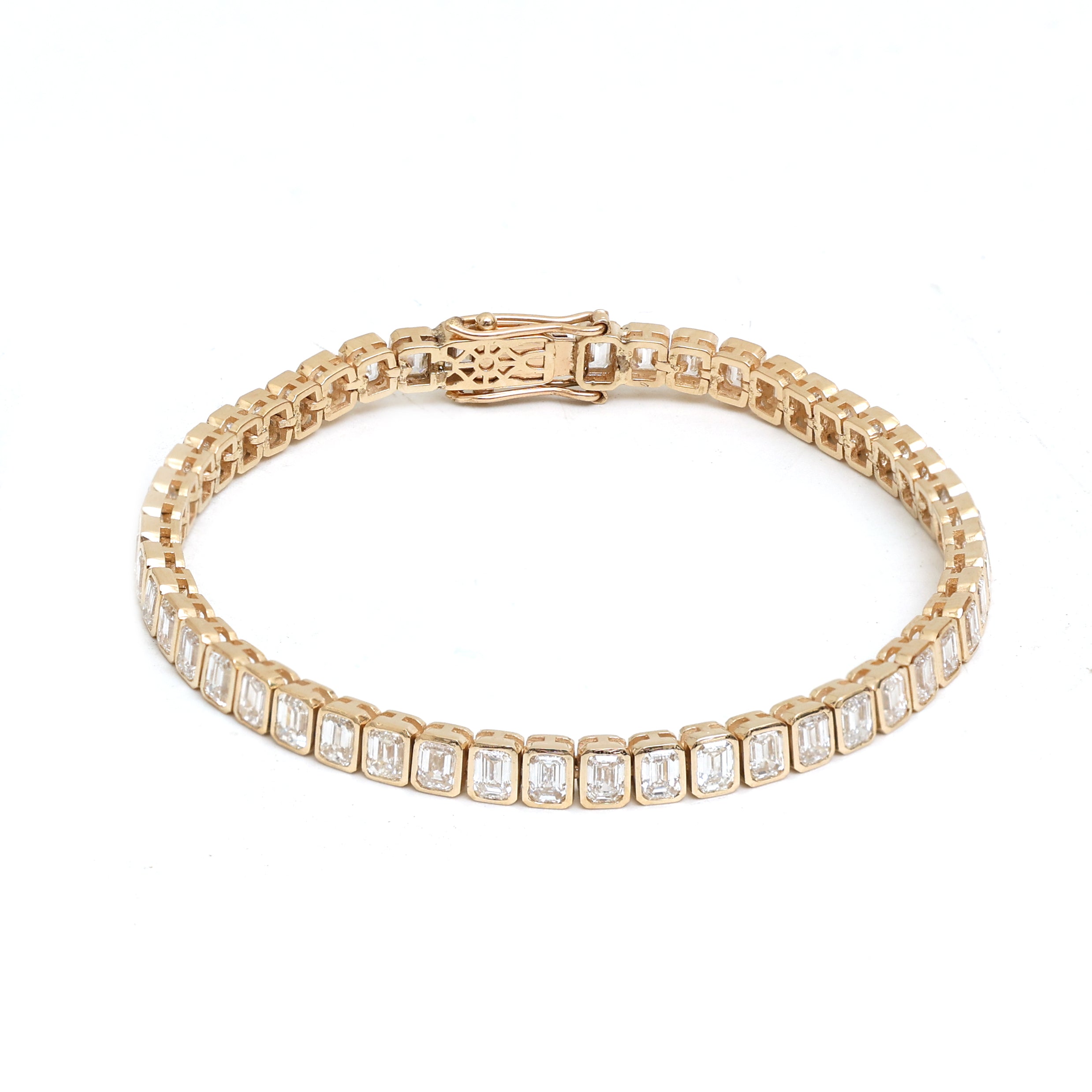 JPBRC-694/5007 Lab Grown Diamond Octagon Bracelet | 14K