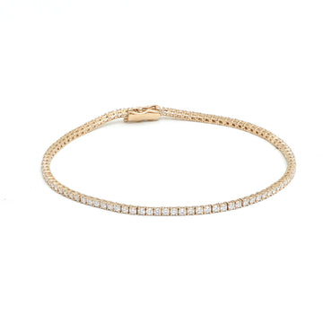 JPBRC-933/6477 Lab Grown Diamond Round 1.50Mm Bracelet | 14K