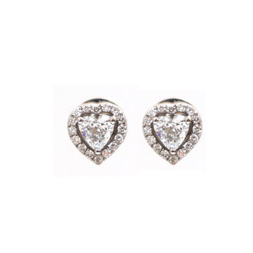 JPERG-1028/4911 Lab Grown Diamond Heart Studs Earring | 14K