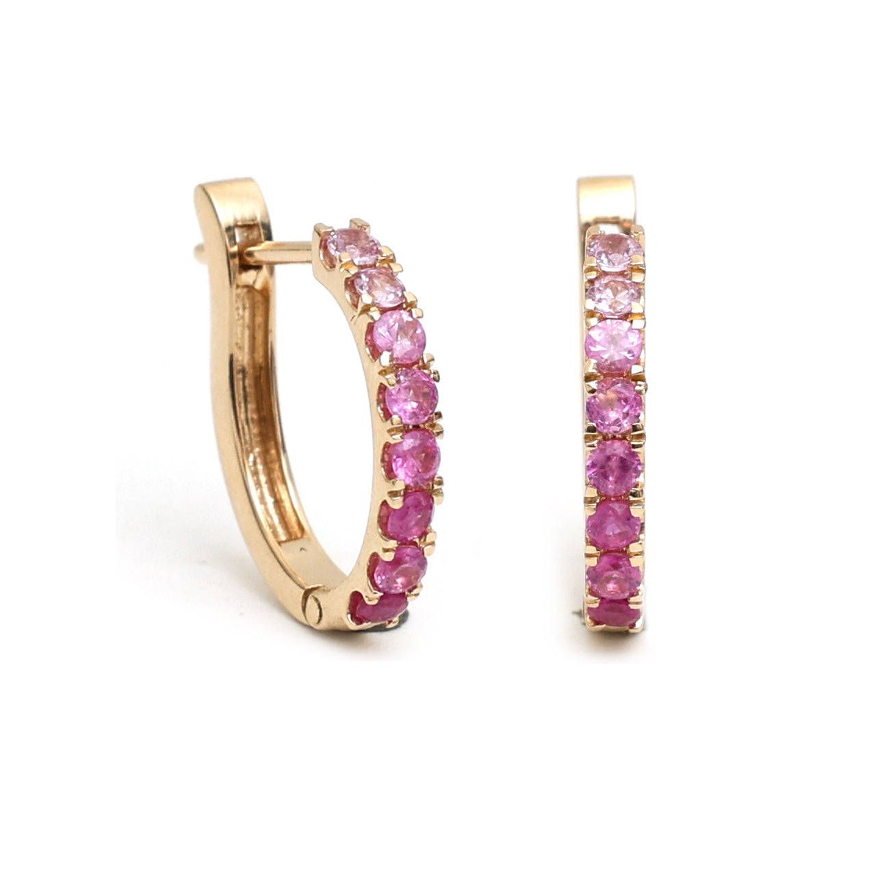 JPERG-1085/5061 Pink Sapphire Earring | 14K