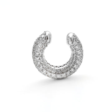JPERG-1281/5556 Diamond Round Cuff Earring | 14K