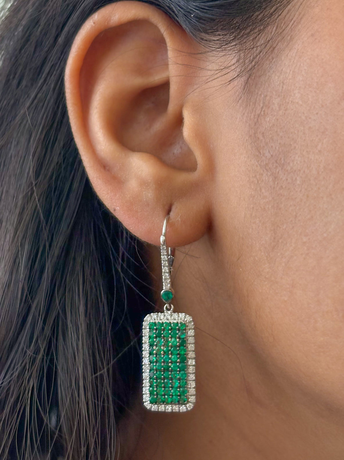 JPERG-137/1267 Emerald Earring | 18K