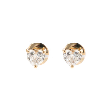 JPERG-1488/6016 Lab Grown Diamond Heart Prong Set Studs Earring | 14K