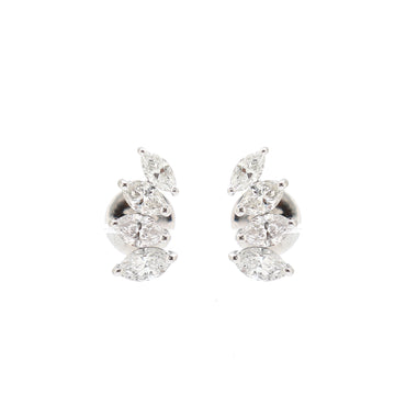 JPERG-1591/6391 Diamond Marquise Studs Earring | 18K