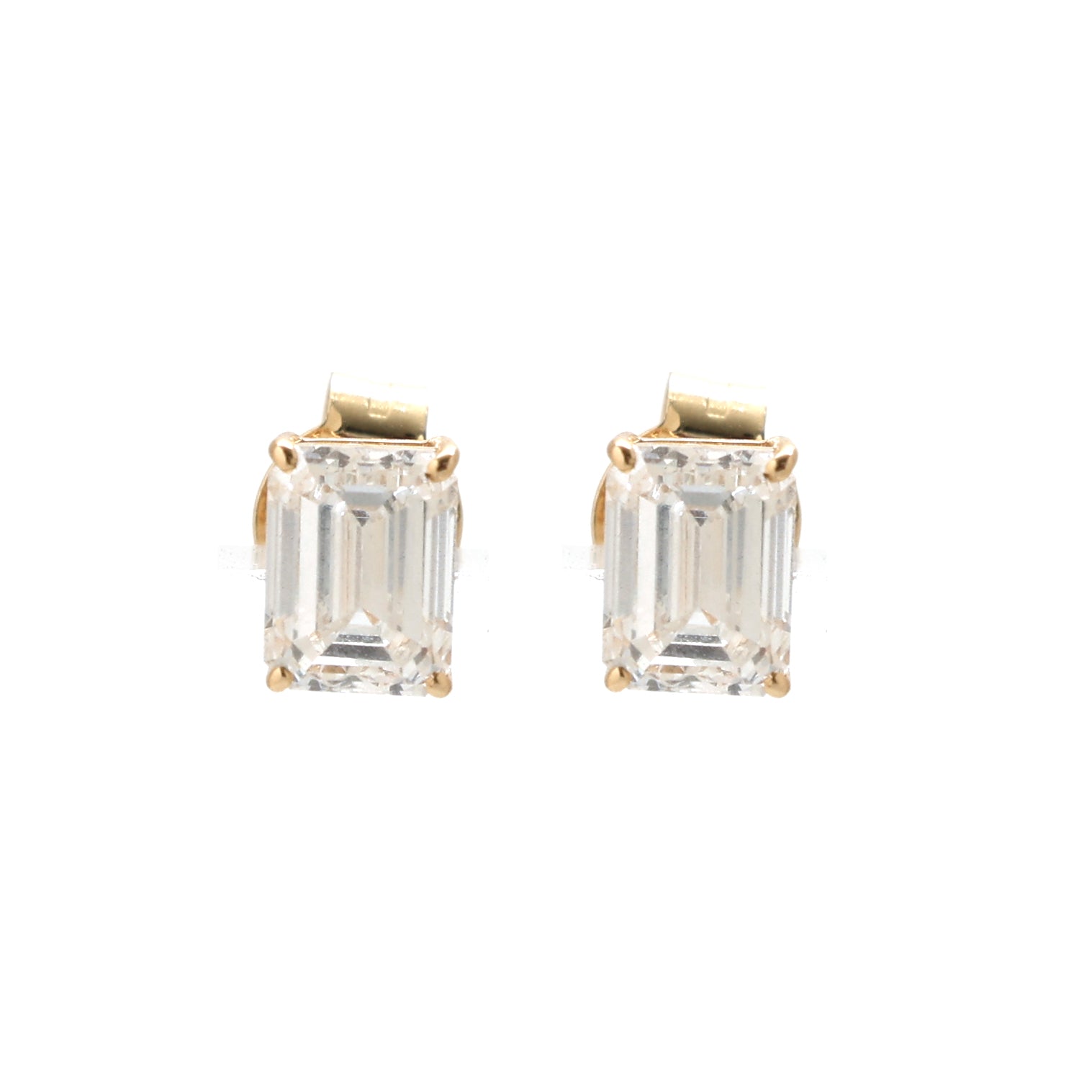 JPERG-1633/6510 Lab Grown Diamond Octagon Studs Earring | 14K