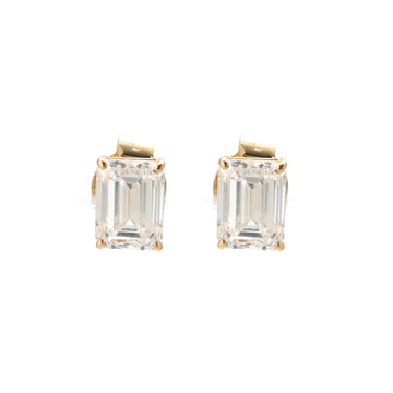 JPERG-1633/6510 Lab Grown Diamond Octagon Studs Earring | 14K