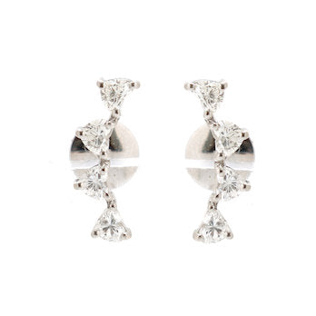 JPERG-1787/6772 Diamond Heart Studs Earring | 18K