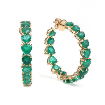 JPERG-180/1316 Emerald Earring | 18K