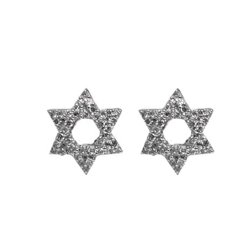 JPERG-2160/7864 Diamond Star Studs Earring | 18K