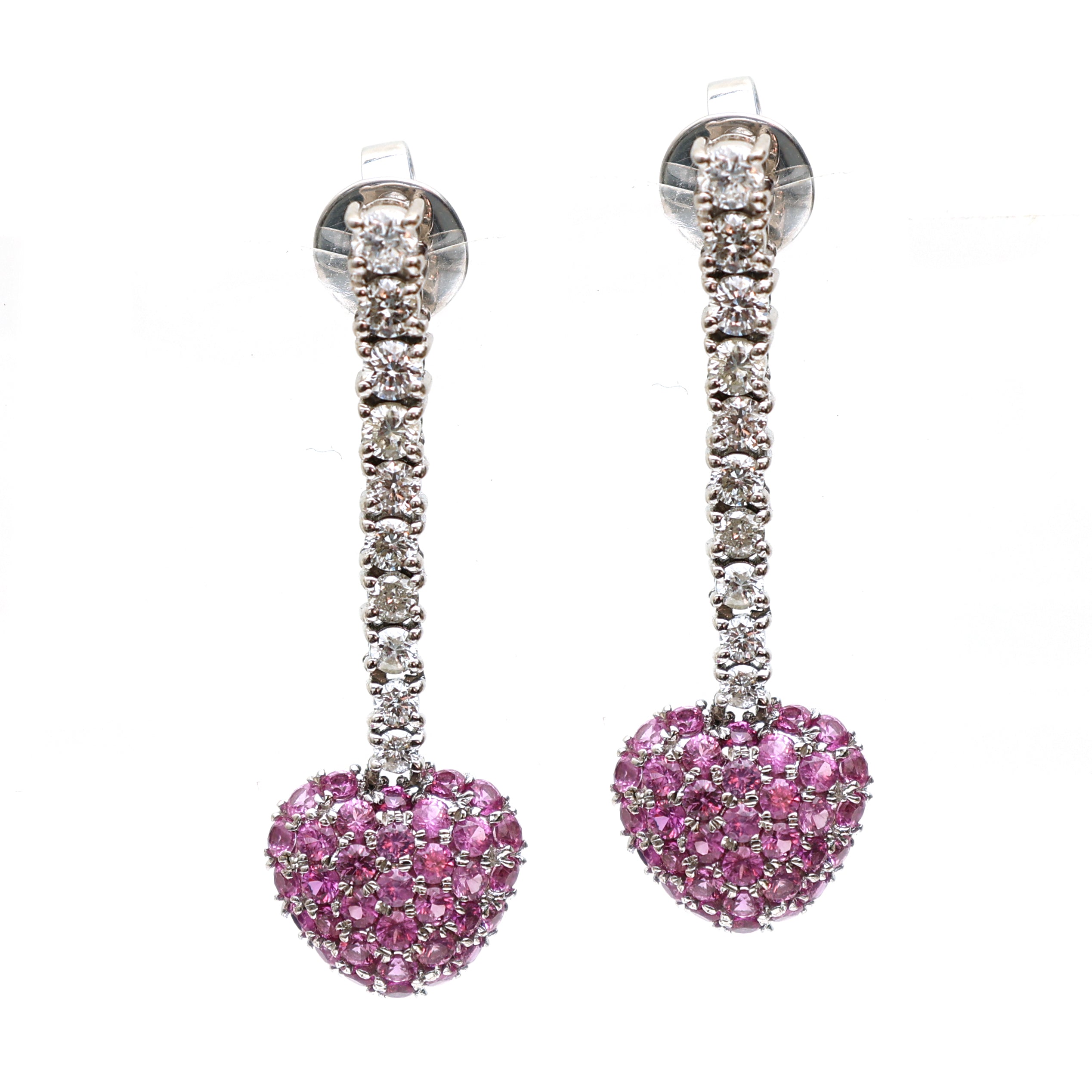 JPERG-220/1165 Pink Sapphire Earring | 18K