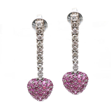 JPERG-220/1165 Pink Sapphire Earring | 18K