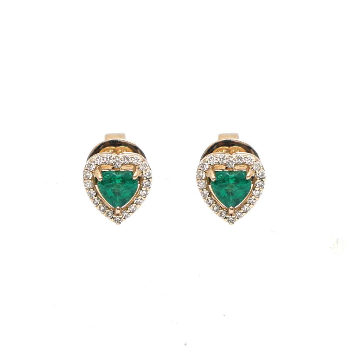JPERG-2352/8346 Emerald Diamond Earring | 18K