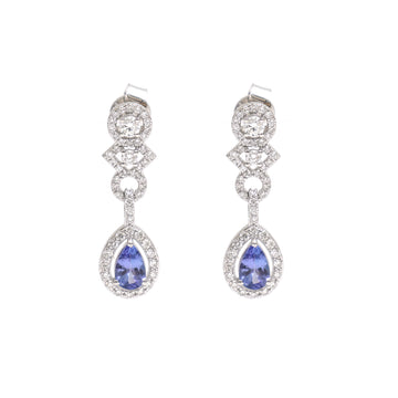 JPERG-2363/8421 Tanzanite Diamond Earring | 18K