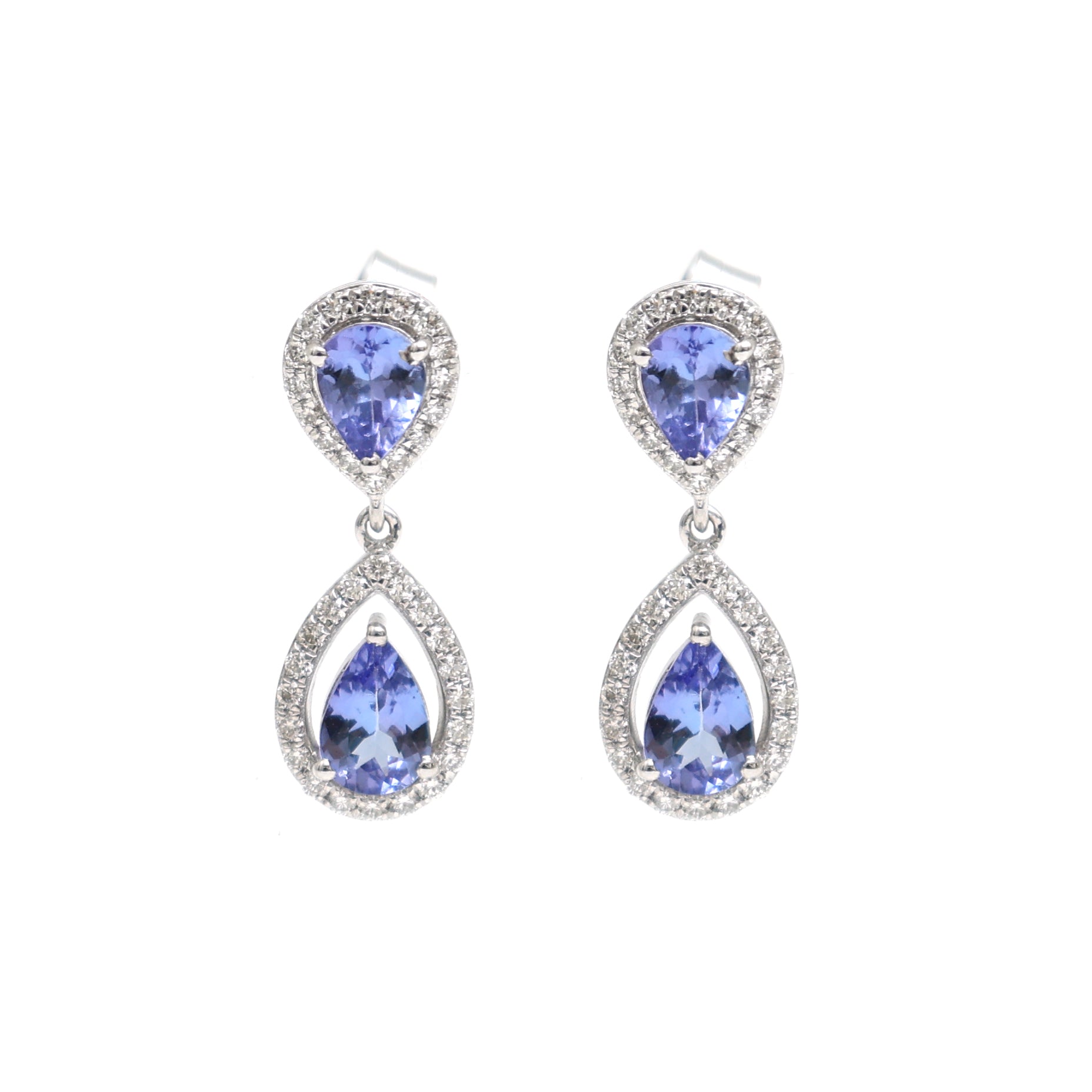 JPERG-2367/8425 Tanzanite Diamond Earring | 18K