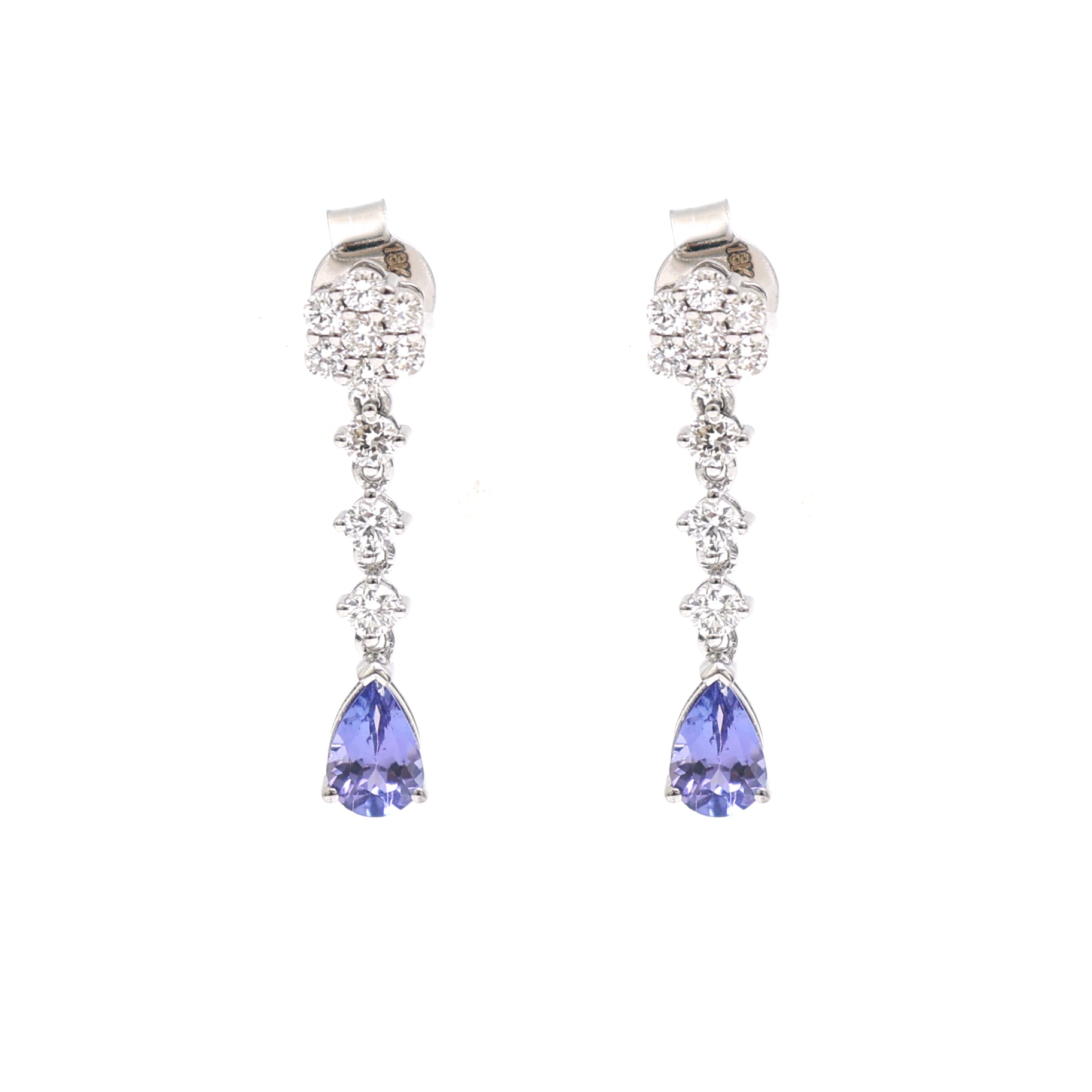 JPERG-2368/8426 Tanzanite Diamond Earring | 18K