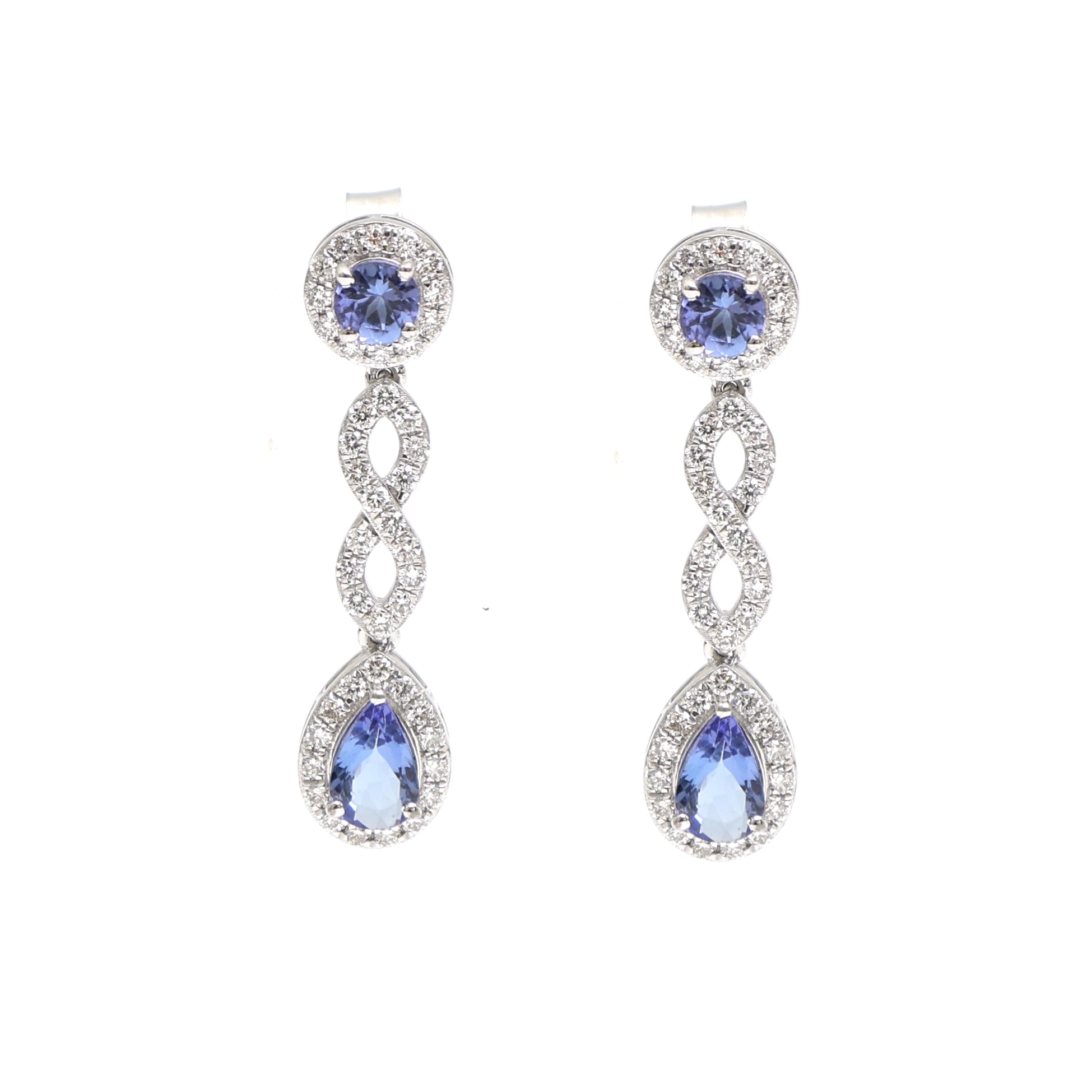 JPERG-2369/8427 Tanzanite Diamond Earring | 18K
