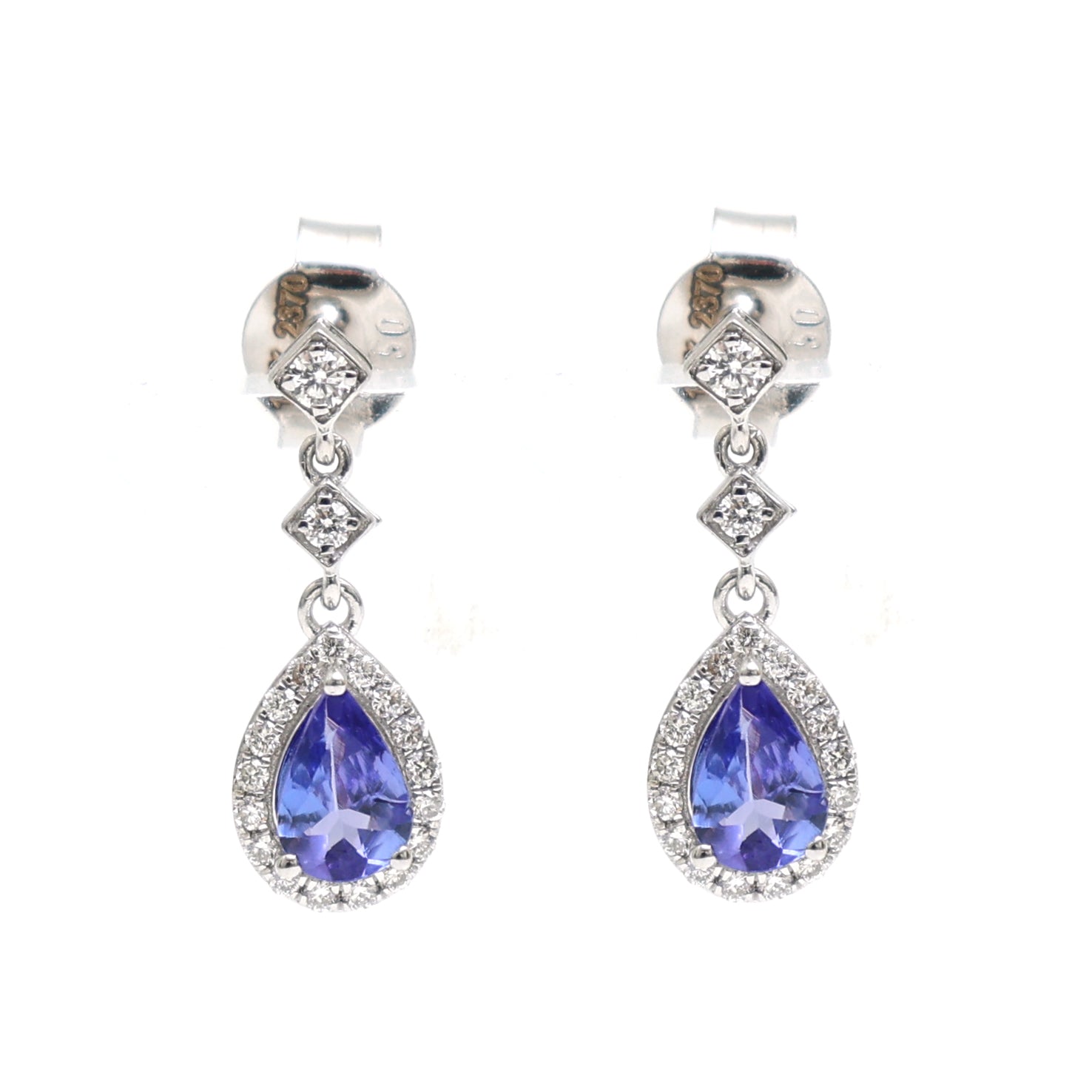 JPERG-2370/8428 Tanzanite Diamond Earring | 18K