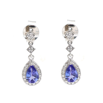 JPERG-2370/8428 Tanzanite Diamond Earring | 18K