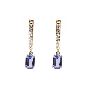 JPERG-2373/8443 Tanzanite Diamond Earring | 18K