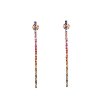 JPERG-2393/8560 Rainbow Sapphire Earring | 18K