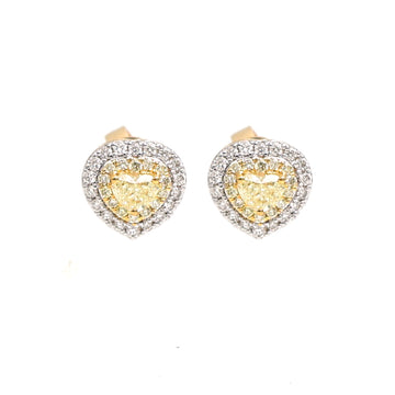 JPERG-2406/8591 Diamond Yellow Diamond Earring | 18K