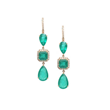 JPERG-291/1307 Emerald Earring | 18K