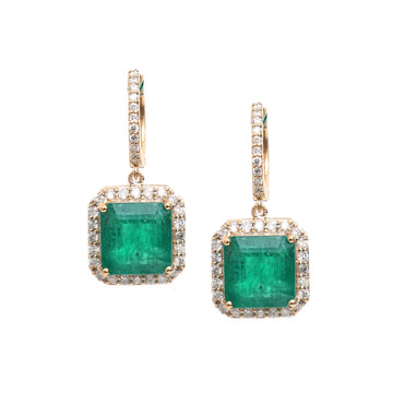 JPERG-292/1308 Emerald Earring | 18K