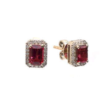 JPERG-305/1283 Semi Studs Earring | 18K