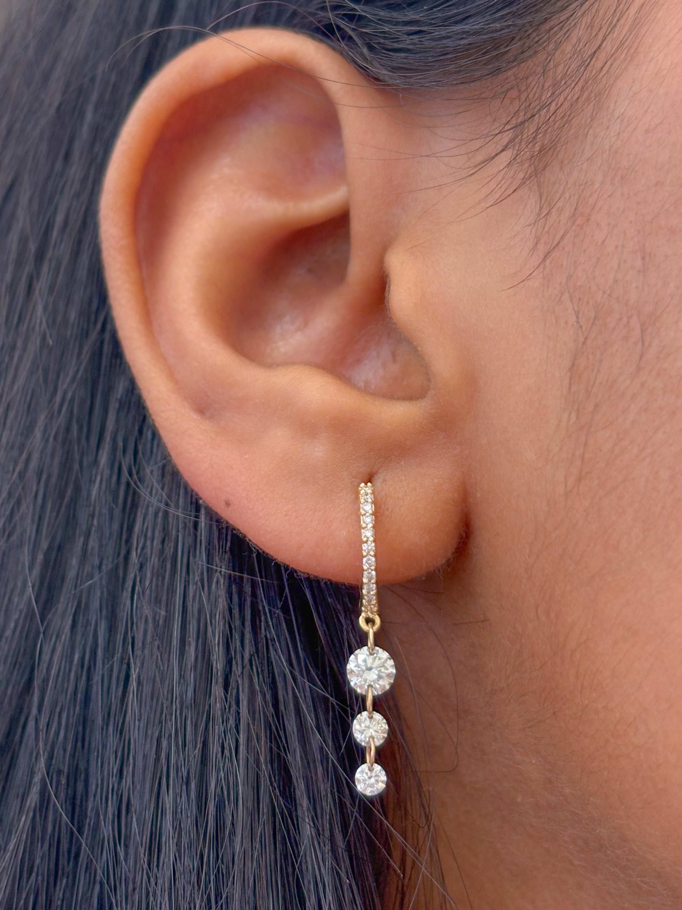 JPERG-3460/8957 Diamond Earring | 14K