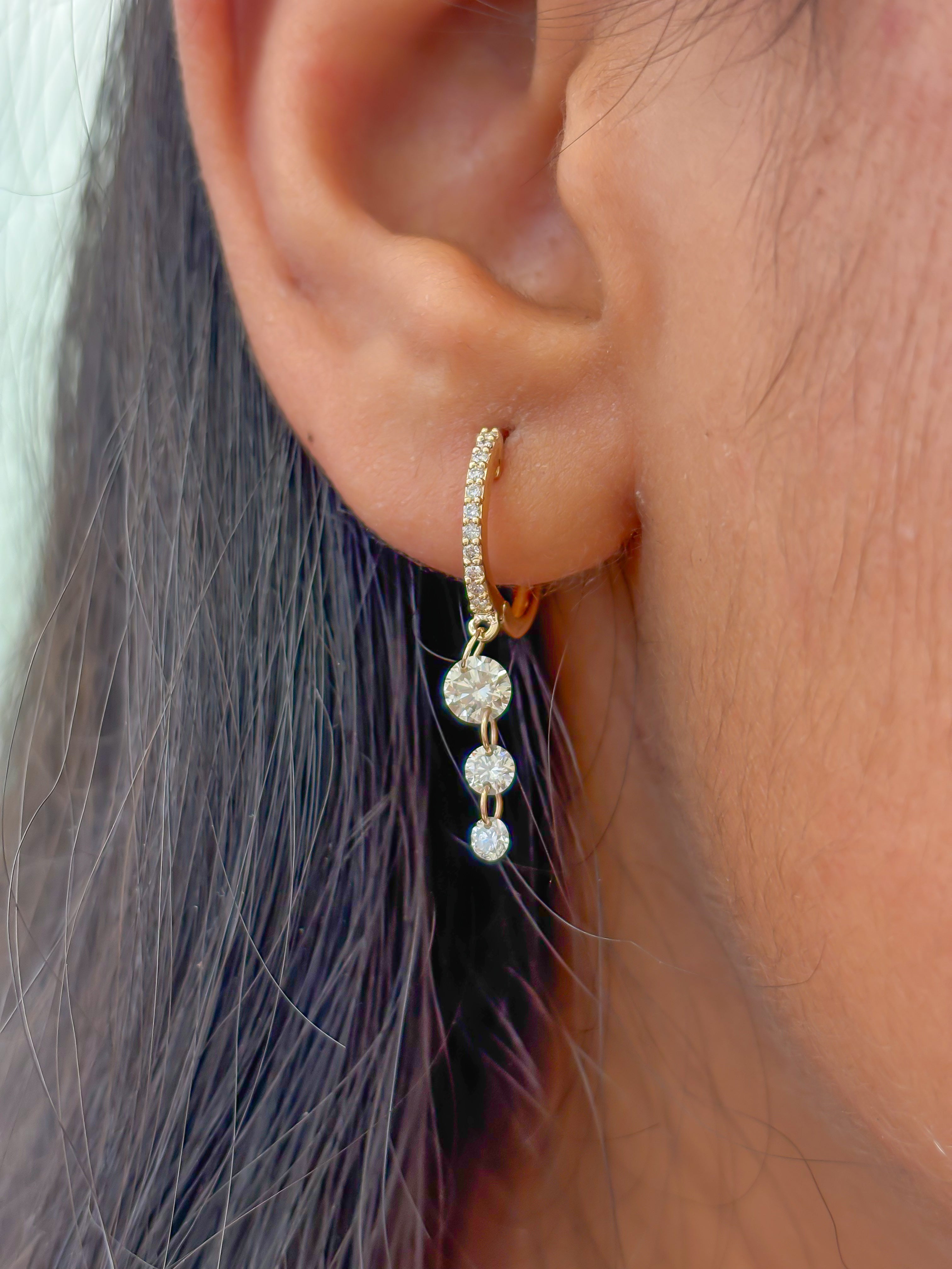 JPERG-3460/8957 Diamond Earring | 14K