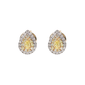 JPERG-3468/8979 Diamond Yellow Diamond Earring | 18K