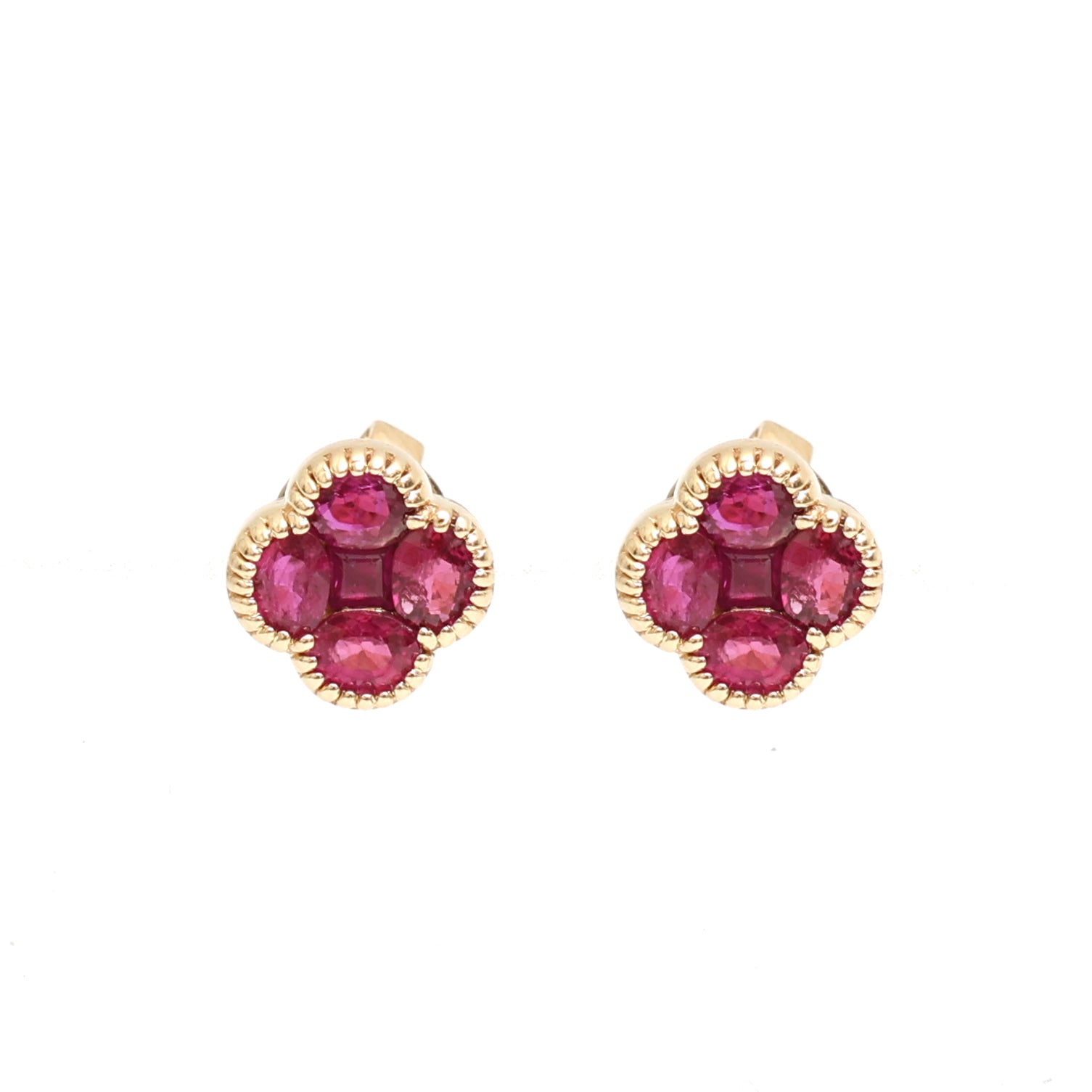 JPERG-3477/9100 Ruby Earring | 14K