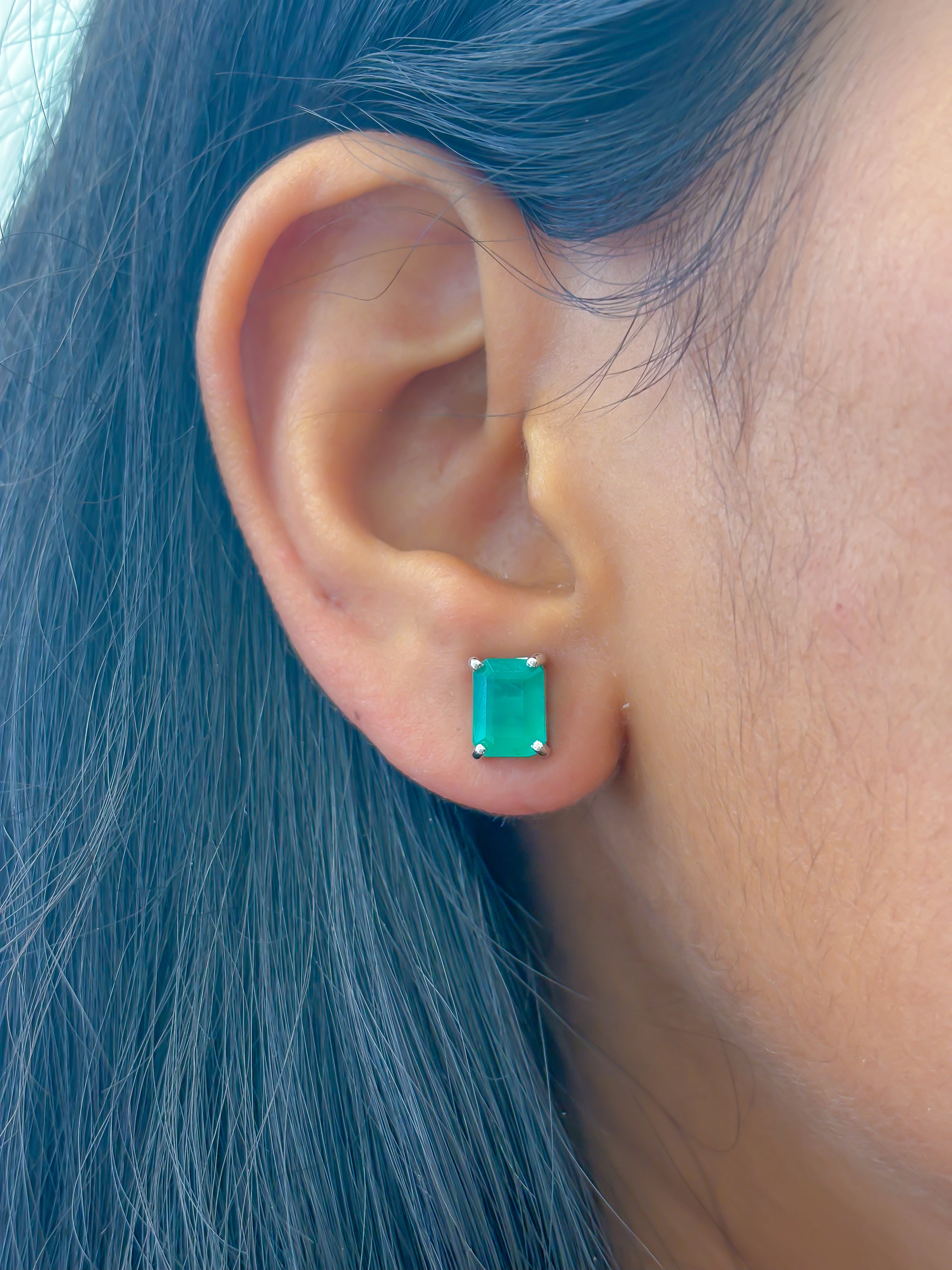 JPERG-3486/9293 Emerald Earring | 18K