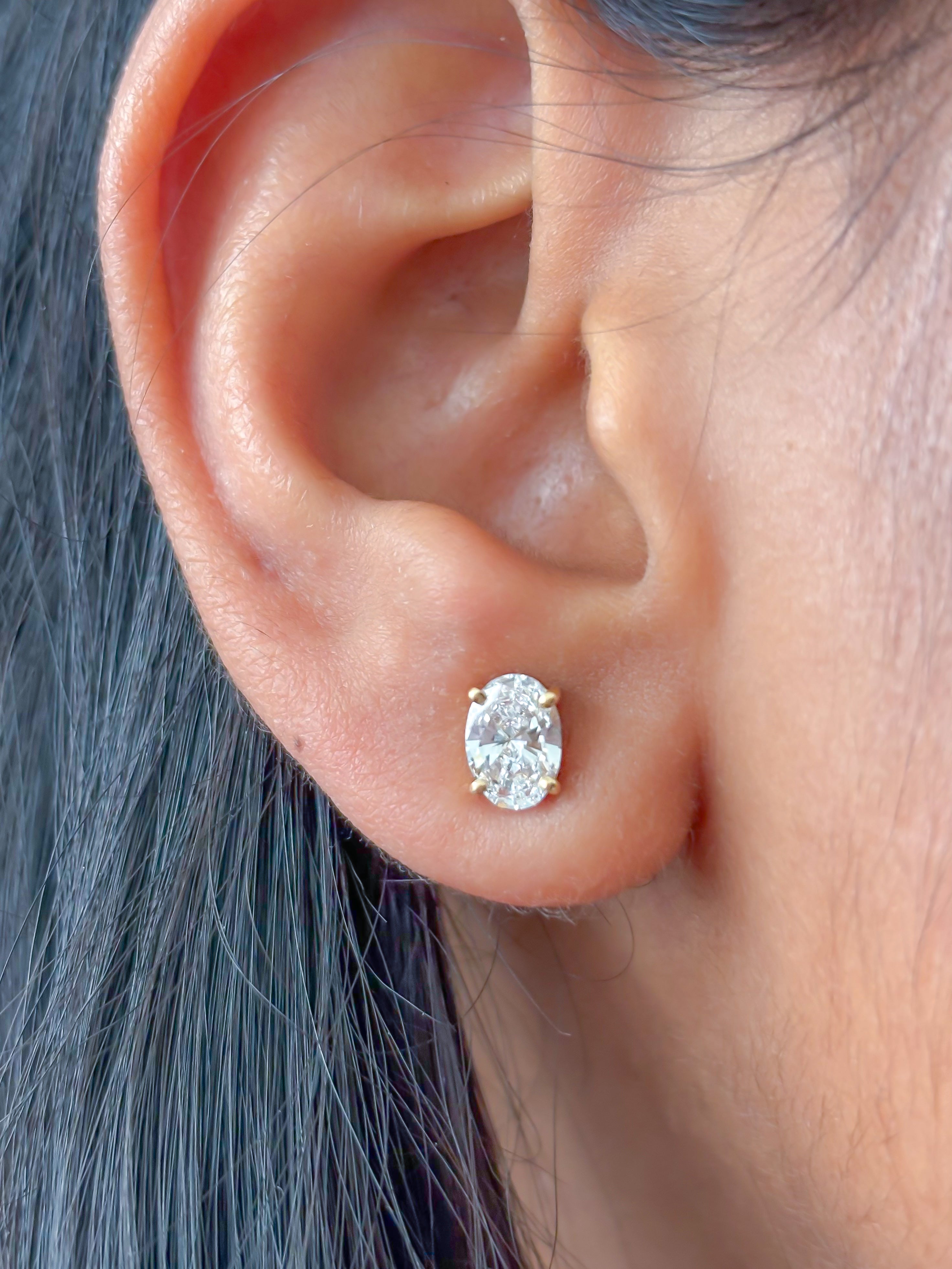 JPERG-3545/9548 Lab Grown Diamond Earring | 14K