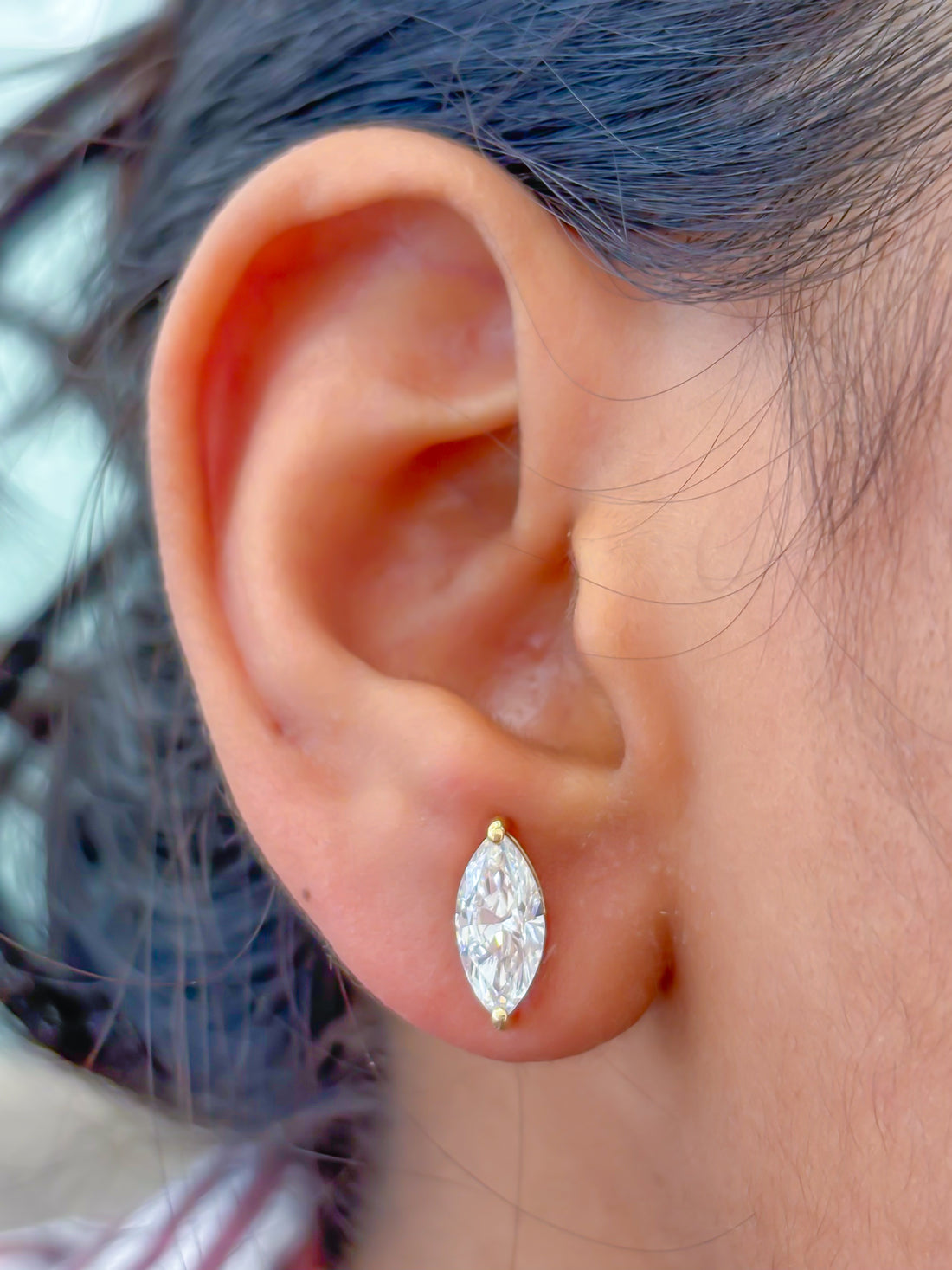 JPERG-3598/9805 Lab Grown Diamond Earring | 14K
