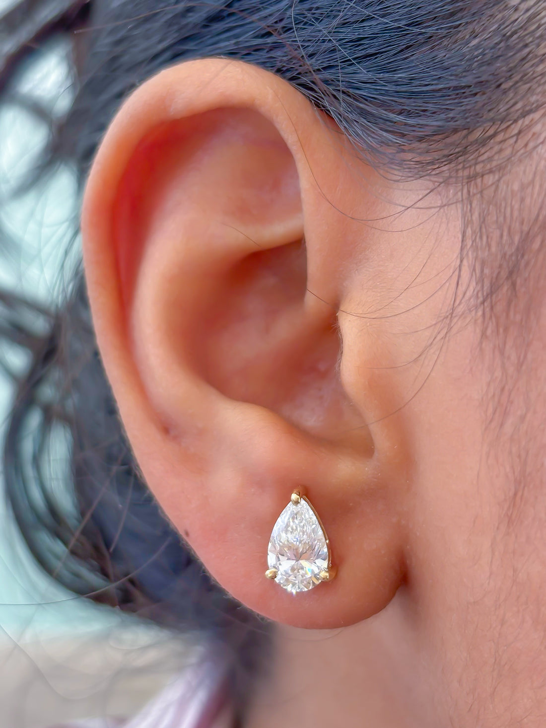 JPERG-3599/9806 Lab Grown Diamond Earring | 14K