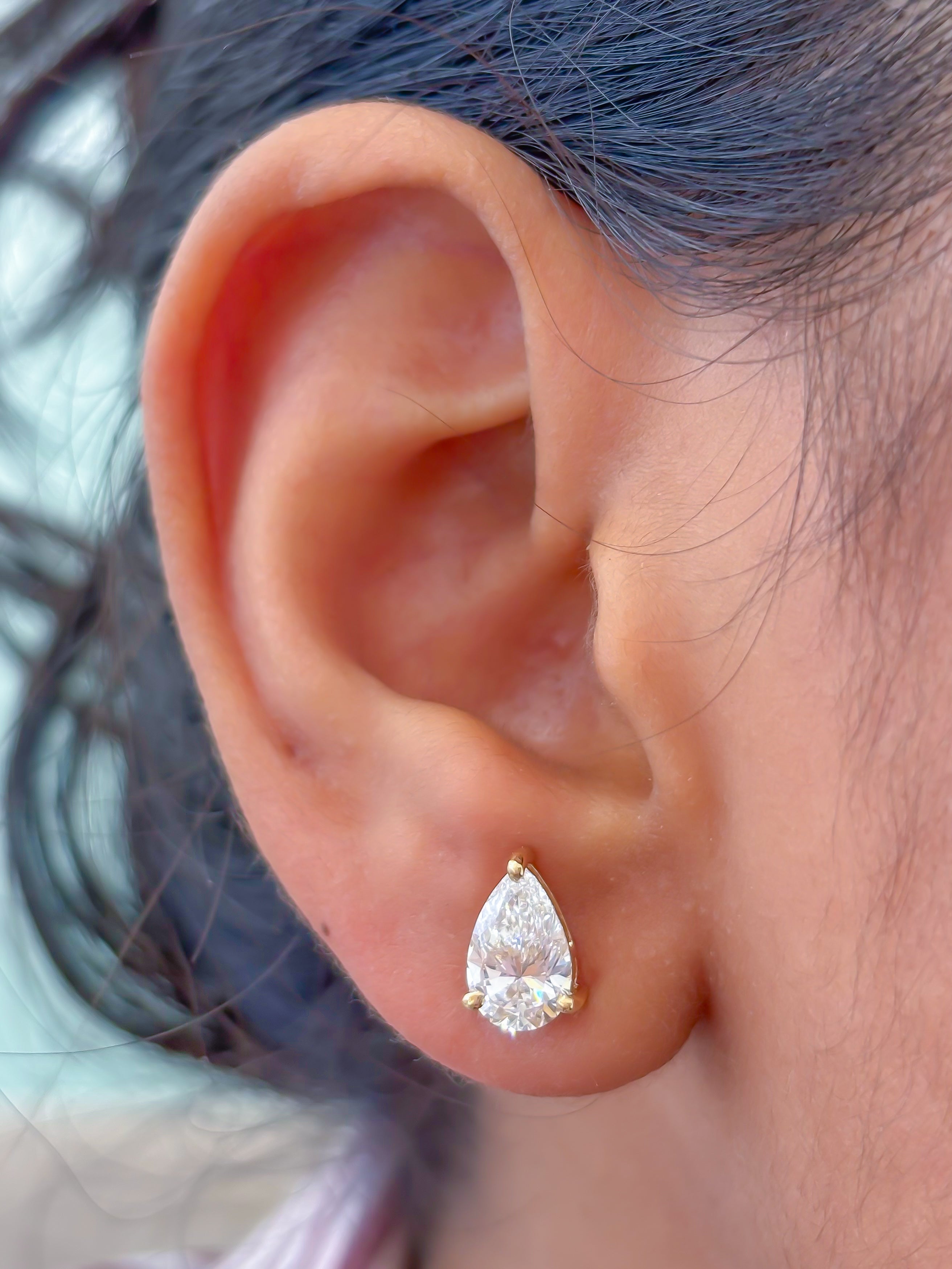 JPERG-3602/9814 Lab Grown Diamond Earring | 14K