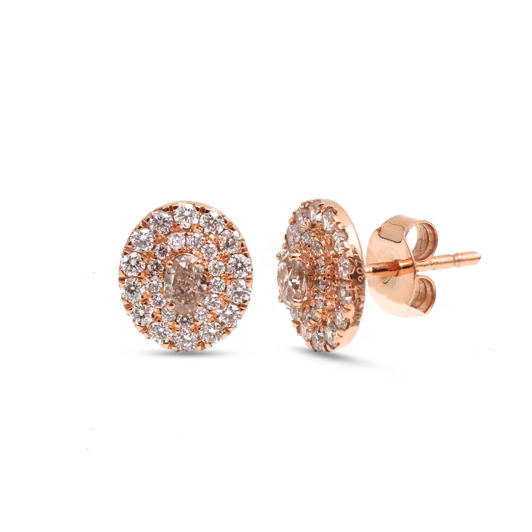 JPERG-3632/9986 Pink Diamond Earring | 14K
