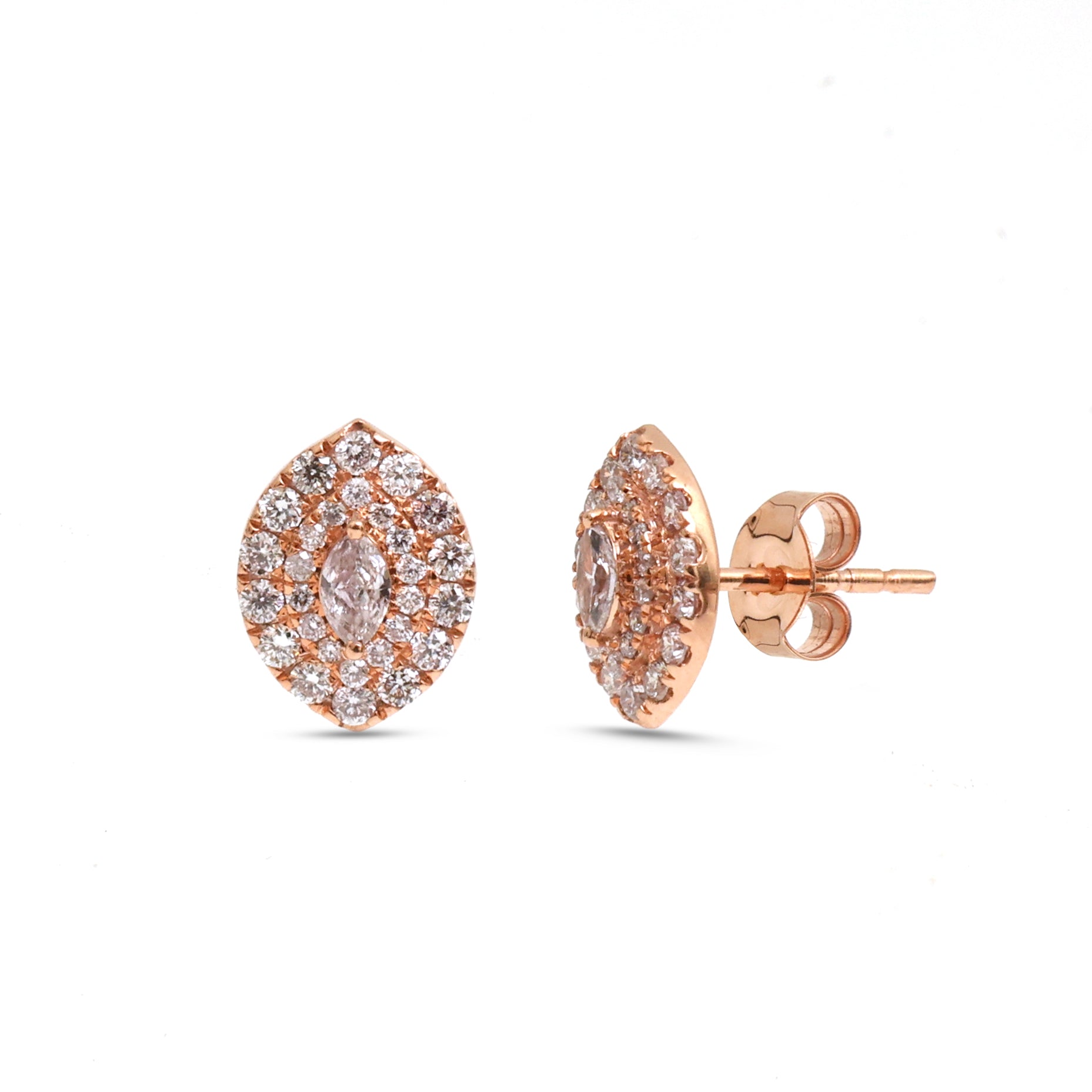JPERG-3635/9997 Pink Diamond Earring | 14K