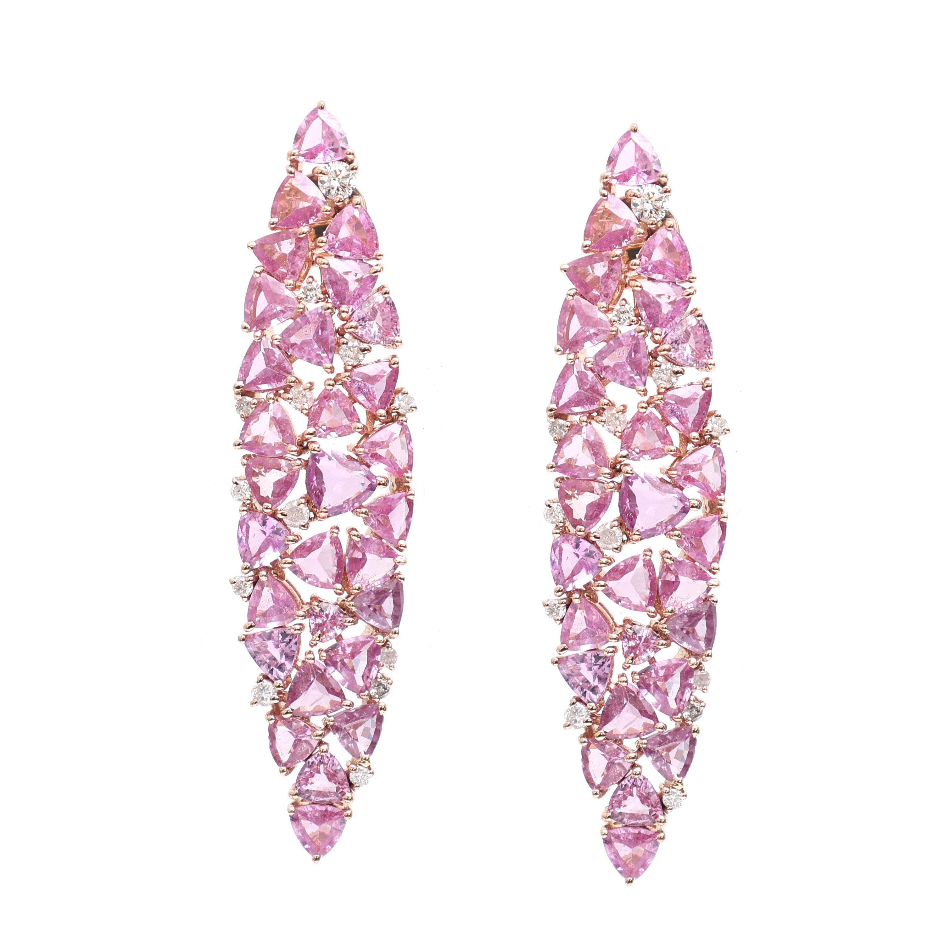 JPERG-365/2060 Pink Sapphire Earring | 18K